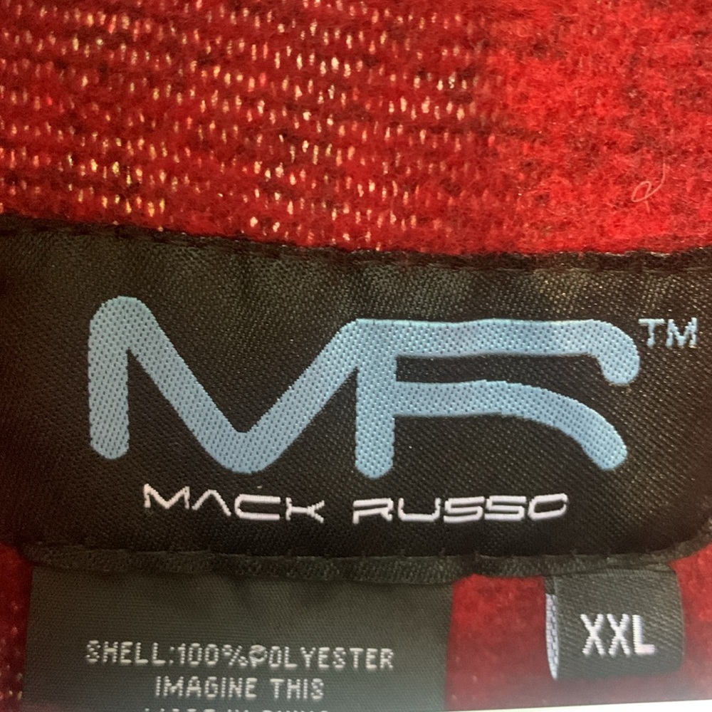 Mack Russo Men’s Plaid Partial Zip Pullover NWOT - Picture 3 of 10